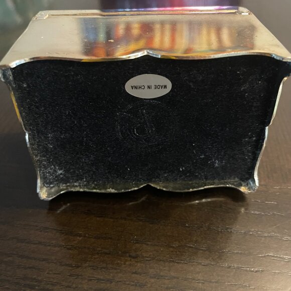 Engraved Silver and gold plated jewelry box (EBF) - Picture 7 of 8